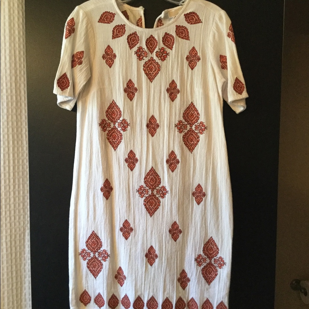 MICHAEL for Michael Kors Cotton tribal print dress